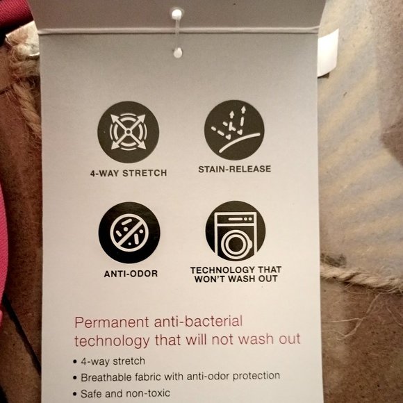 NEW ClimateRight by Cuddl Duds Women’s Woven Twill V-Neck Scrub Top Small - Picture 10 of 13